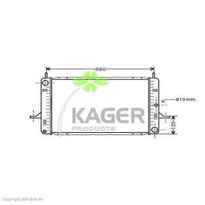Радиатор, охлаждение двигателя KAGER 31-0325