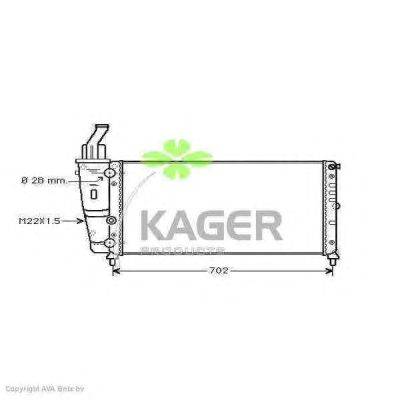 Радиатор, охлаждение двигателя KAGER 31-0421