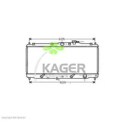 Радиатор, охлаждение двигателя KAGER 31-0467