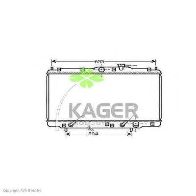 Радиатор, охлаждение двигателя KAGER 31-0495
