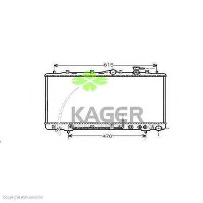 Радиатор, охлаждение двигателя KAGER 31-0513
