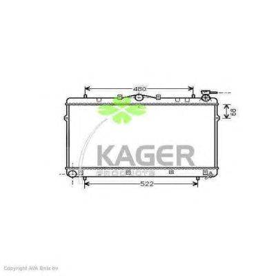 Радиатор, охлаждение двигателя KAGER 31-0515