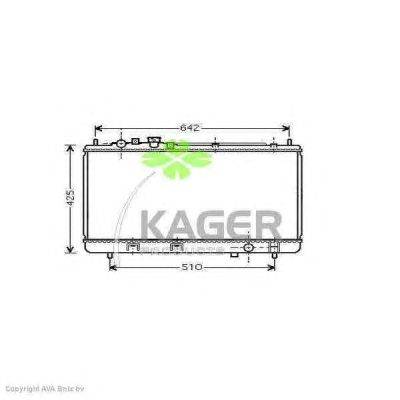 Радиатор, охлаждение двигателя KAGER 310736