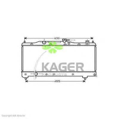 Радиатор, охлаждение двигателя KAGER 31-1119