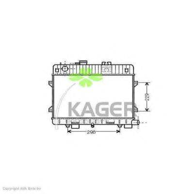 Радиатор, охлаждение двигателя KAGER 311353