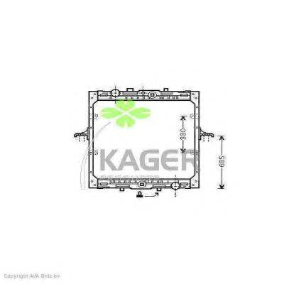 Радиатор, охлаждение двигателя KAGER 31-2136