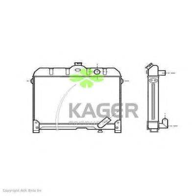 Радиатор, охлаждение двигателя KAGER 31-2481