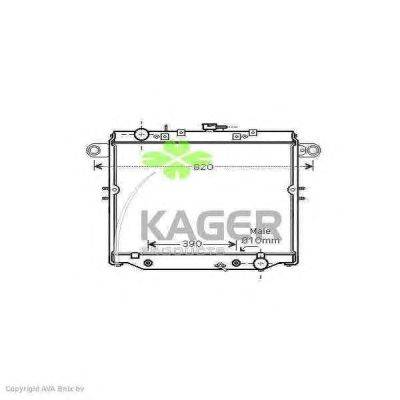 Радиатор, охлаждение двигателя KAGER 31-2518