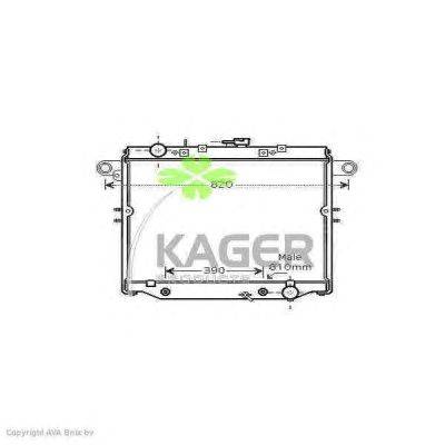 Радиатор, охлаждение двигателя KAGER 31-2539