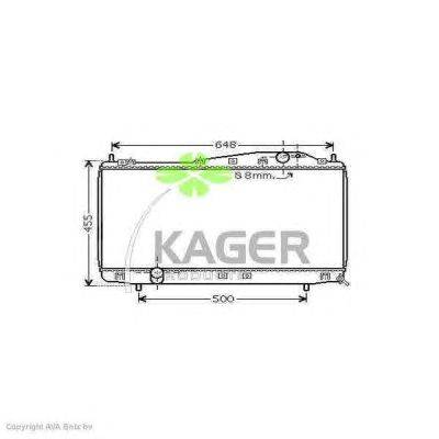 Радиатор, охлаждение двигателя KAGER 31-2632