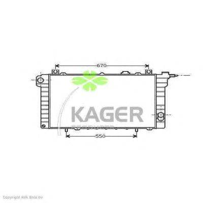 Радиатор, охлаждение двигателя KAGER 312856