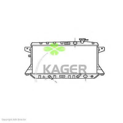 Радиатор, охлаждение двигателя KAGER 31-2896