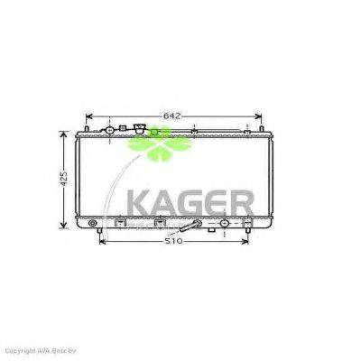 Радиатор, охлаждение двигателя KAGER 312900