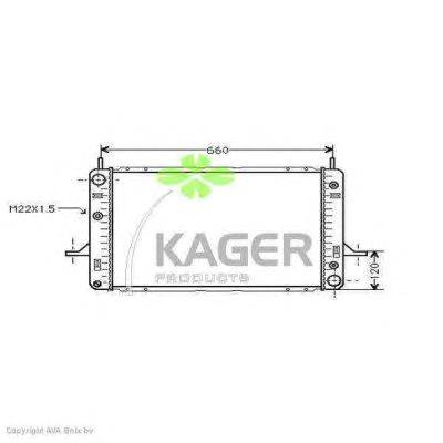 Радиатор, охлаждение двигателя KAGER 31-3185