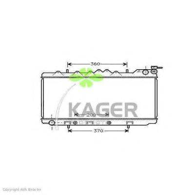 Радиатор, охлаждение двигателя KAGER 31-3293