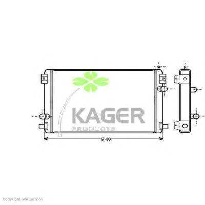 Радиатор, охлаждение двигателя KAGER 313509