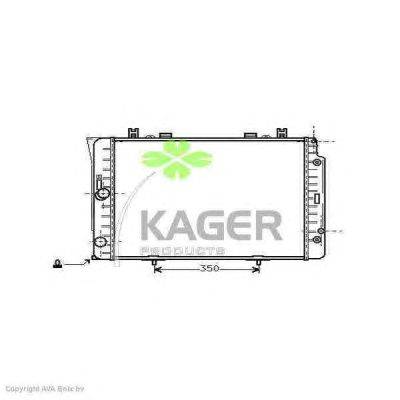 Радиатор, охлаждение двигателя KAGER 31-3550