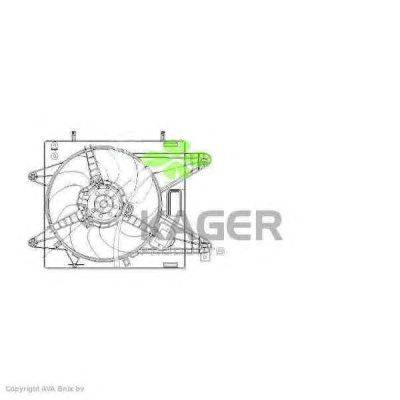 Вентилятор, охлаждение двигателя KAGER 322141