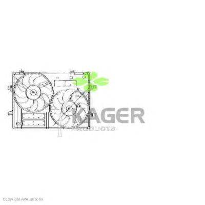 Вентилятор, охлаждение двигателя KAGER 32-2197