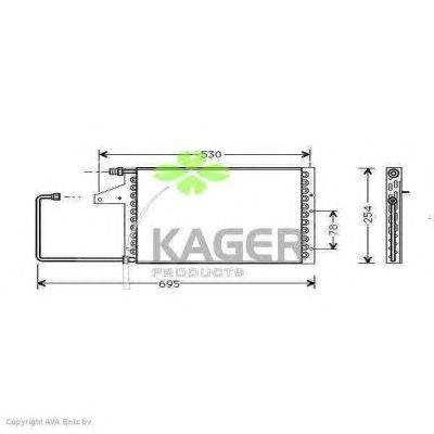 Конденсатор, кондиционер KAGER 945867