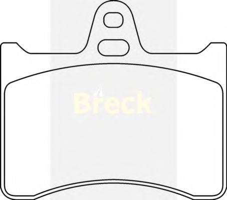Комплект тормозных колодок, дисковый тормоз BRECK 2038900