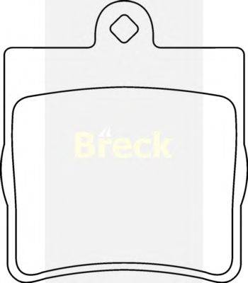 Комплект тормозных колодок, дисковый тормоз BRECK 219190070200