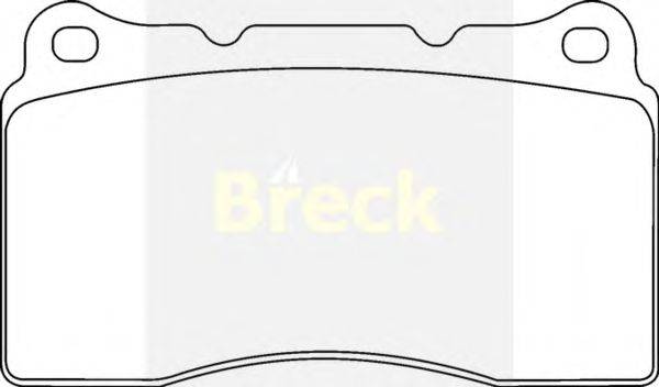 Комплект тормозных колодок, дисковый тормоз BRECK 23092 00