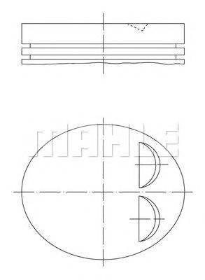 Поршень MAHLE ORIGINAL 0118400