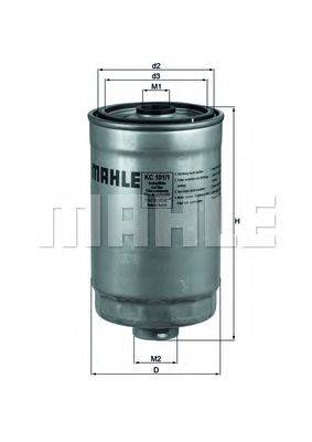 Топливный фильтр MAHLE ORIGINAL KC1011