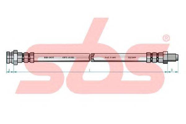 Тормозной шланг sbs 1330851024