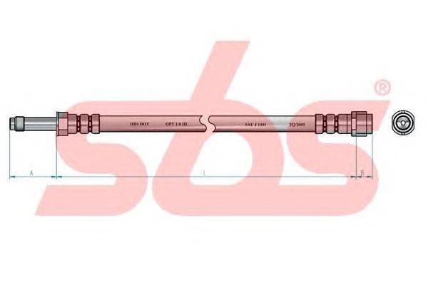 Тормозной шланг sbs 13308547131