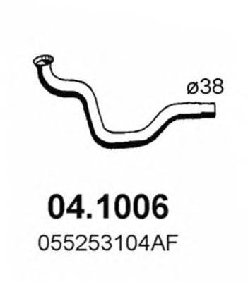 Труба выхлопного газа ASSO 04.1006