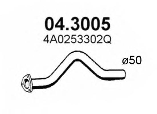 Труба выхлопного газа ASSO 043005