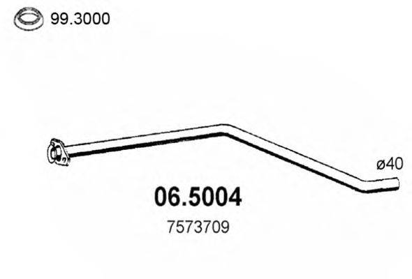 Труба выхлопного газа ASSO 06.5004