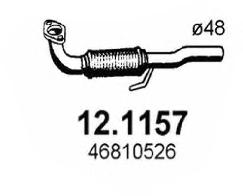 Труба выхлопного газа ASSO 121157