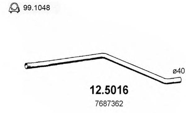 Труба выхлопного газа ASSO 12.5016