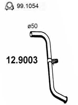 Труба выхлопного газа ASSO 129003