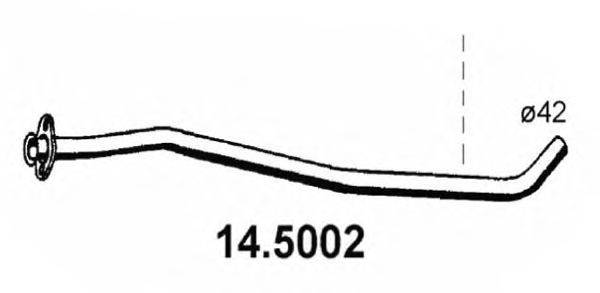 Труба выхлопного газа ASSO 145002