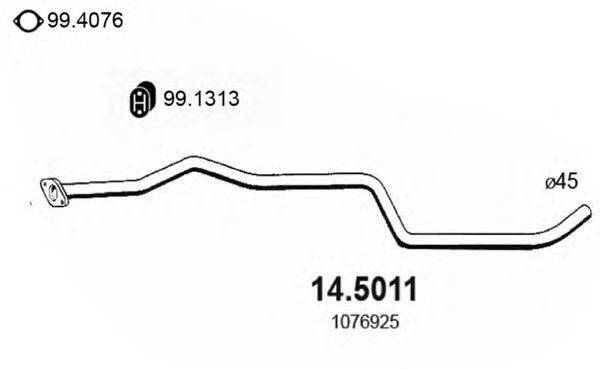 Труба выхлопного газа ASSO 14.5011