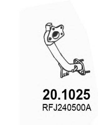 Труба выхлопного газа ASSO 201025