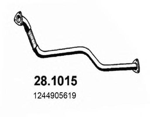 Труба выхлопного газа ASSO 28.1015