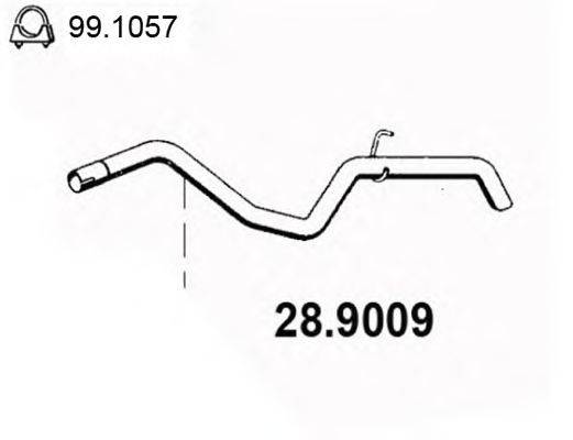 Труба выхлопного газа ASSO 289009