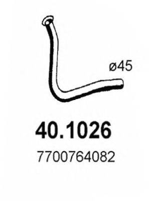 Труба выхлопного газа ASSO 40.1026