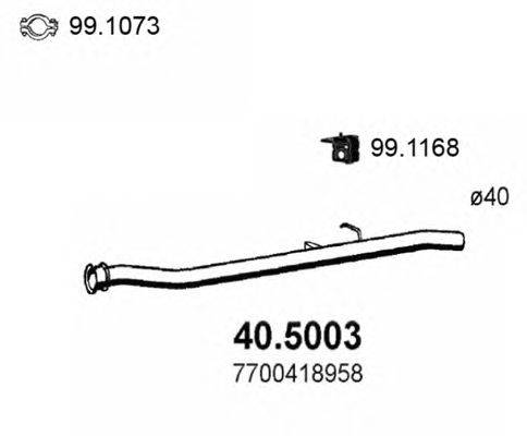 Труба выхлопного газа ASSO 40.5003