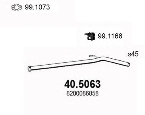 Труба выхлопного газа ASSO 40.5063