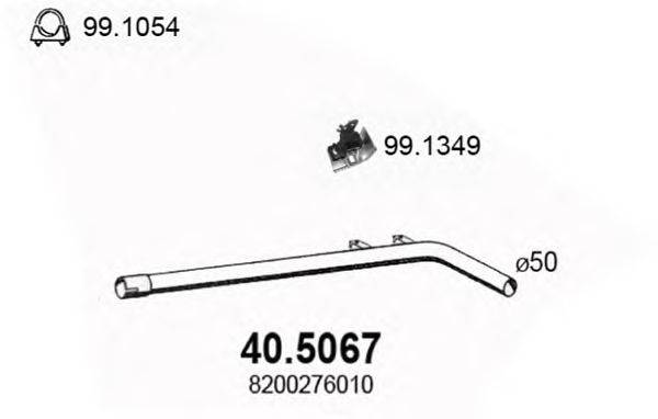 Труба выхлопного газа ASSO 40.5067