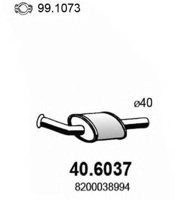 Средний глушитель выхлопных газов ASSO 40.6037