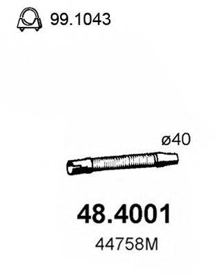 Труба выхлопного газа ASSO 484001