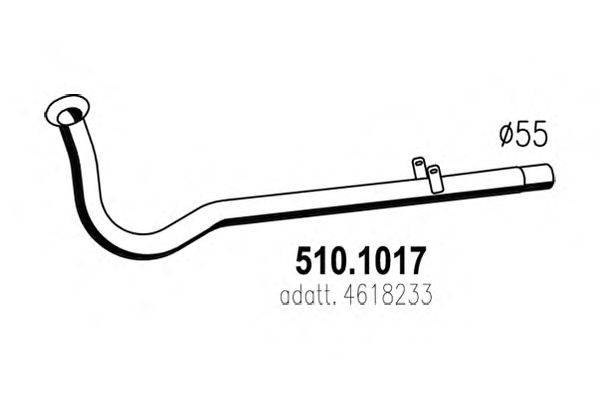 Труба выхлопного газа ASSO 5101017