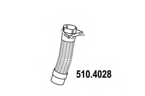 Гофрированная труба, выхлопная система ASSO 5104028